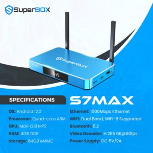 Superbox S7 Max, specification